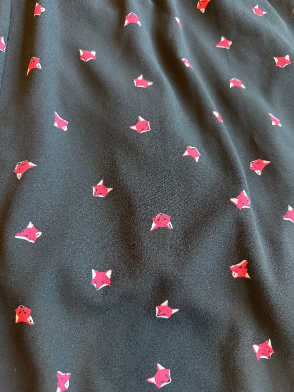 Torrid Black Fox Print Dress Skater A-Line Black Fun Casual Everyday Size 12 - Picture 6 of 14